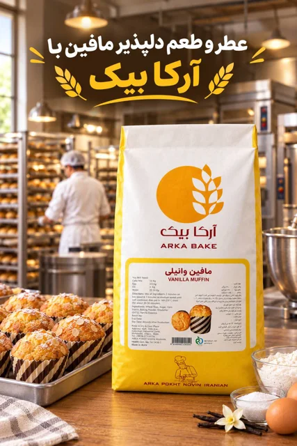 پودر مافین وانیلی